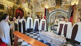 Los restos de Santa Teresa en Alba de Tormes.