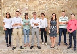 Foto de grupo de los representantes del Colegio de Veterinarios en Salamanca.