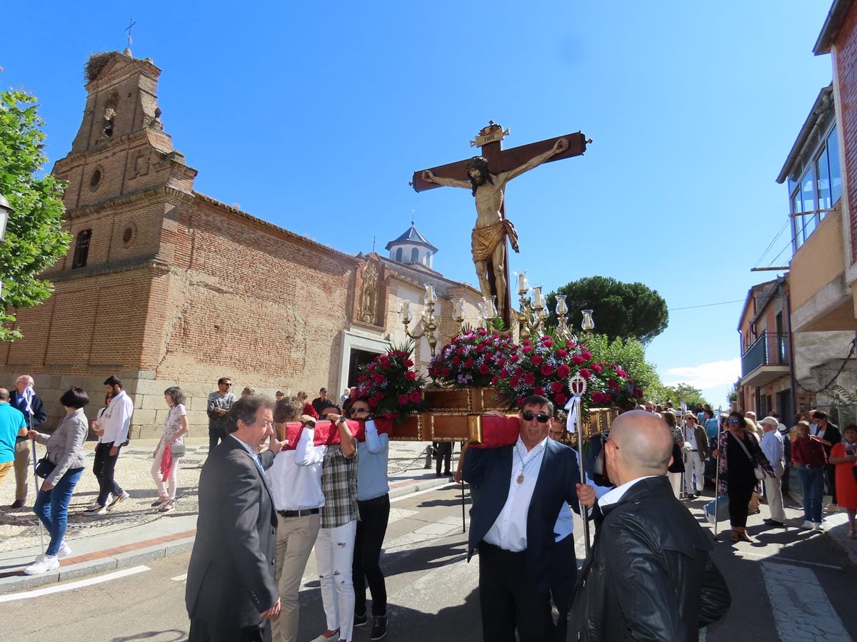 Muestras de devoción al Santo Cristo de la Agonía de San Luis en Peñaranda