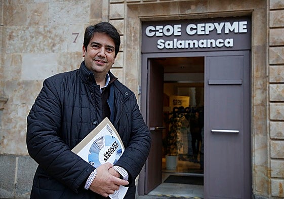 Diego García, presidente de CEOE-Cepyme Salamanca.