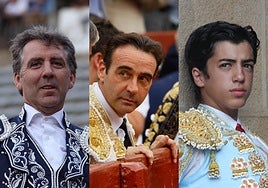 Pablo Hermoso de Mendoza, Enrique Ponce y Marco Pérez.