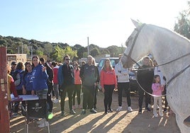 Momentos previos al inicio de la caminata