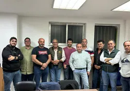 La reunión de los representantes de IU con la Plataforma Pecuaria Bovina.