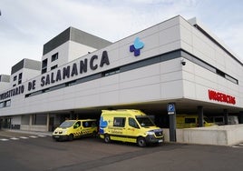 El Hospital de Salamanca, donde ha fallecido el hombre.