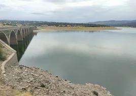 Embalse de Santa Teresa, este martes, con 312,8 hectómetros cúbicos.