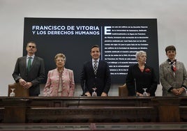 Luis Norberto González, Araceli Mangas, Juan Manuel Corchado, Eulalia Pérez y Ana Cuevas.