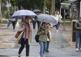 Imagen de un día lluvioso en la capital.