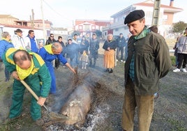 Fiesta de la matanza típica en Peñarandilla.