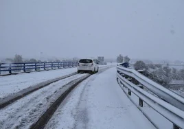 Imagen de una nevada caída en la provincia.