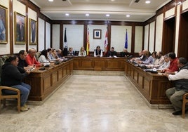 Imagen de los asistentes a la celebración de la Comisión Mixta de Participación Ciudadana en Béjar.