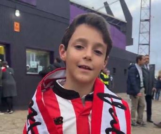 Cayetano, aficionado salmantino del Athletic.
