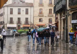 Imagen de un día lluvioso en la capital.