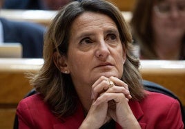 La vicepresidenta tercera y ministra para la Transición Ecológica, Teresa Ribera.