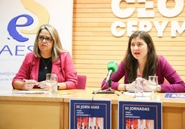 Elena Borrego y Miryam Rodríguez.