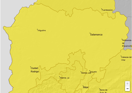 Mapa de la provincia elaborado por la AEMET.