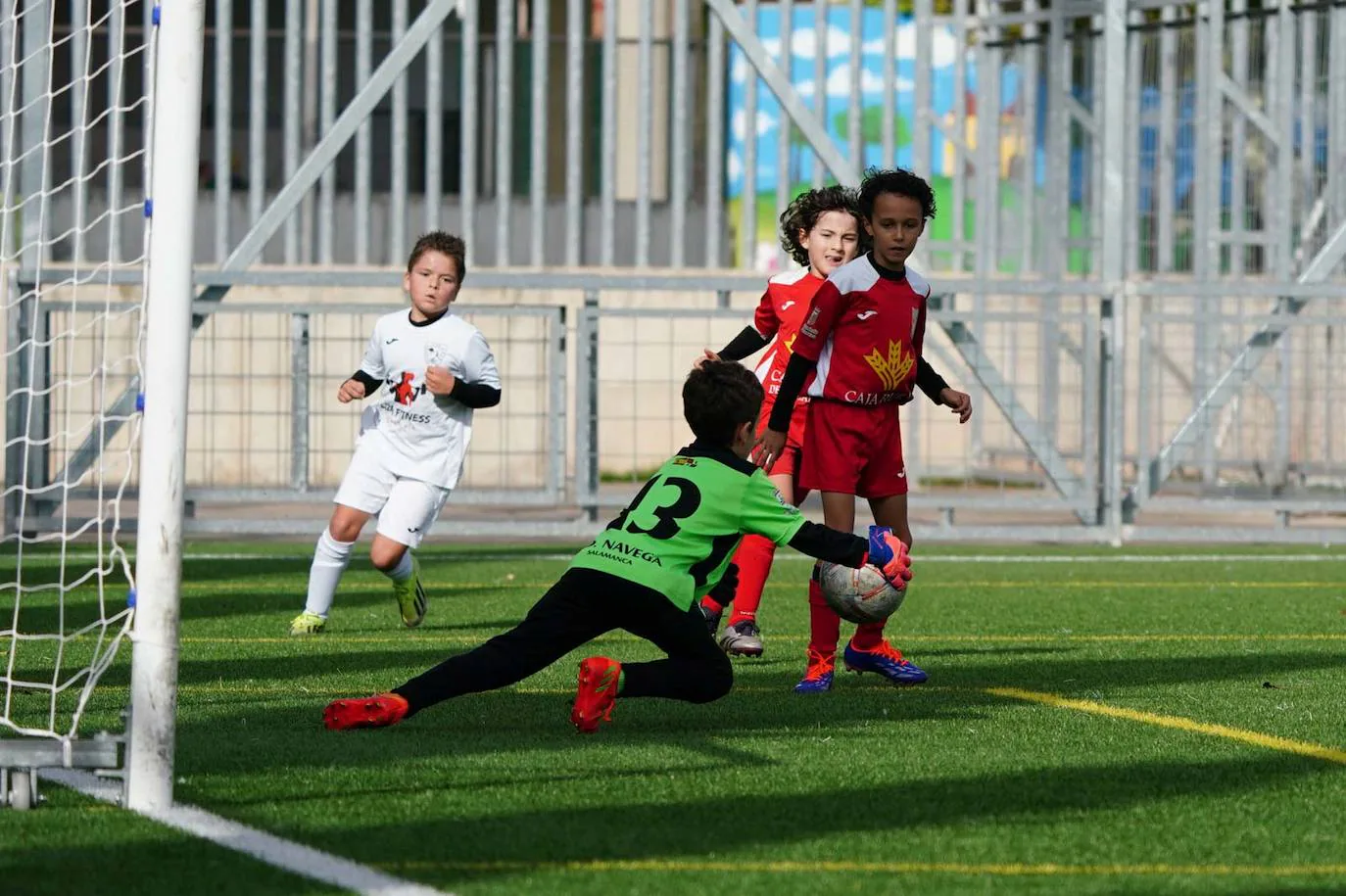 La jornada del fútbol base en Salamanca, en imágenes