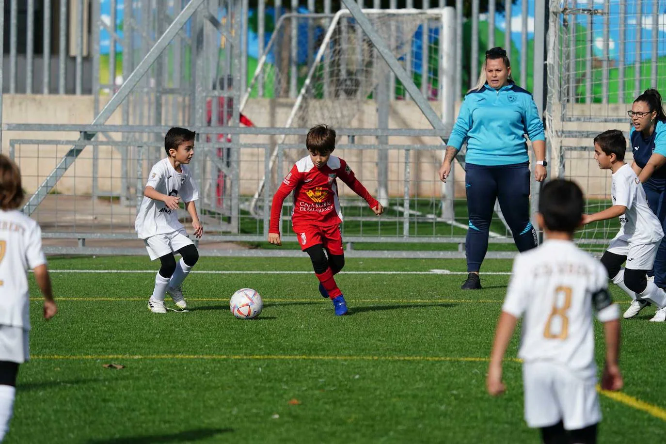 La jornada del fútbol base en Salamanca, en imágenes