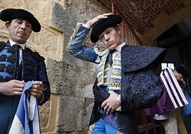 Borja Jiménez, en el patio de cuadrillas de La Glorieta.