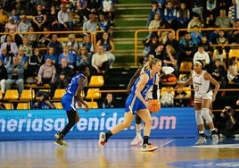 Imagen del partido disputado en la tarde de este domingo ante el Gernika.