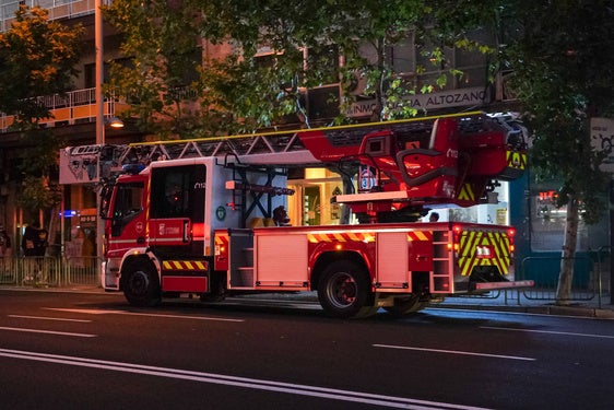 Un camión de Bomberos del Ayuntamiento de Salamanca.