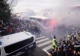 Imagen del recibimiento a Unionistas en Copa la campaña pasada.