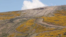 Imagen del punto de Salamanca con récord de rachas de viento.