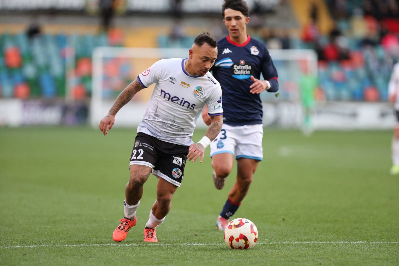 El Salamanca UDS vence sobre la bocina ante el Fabril: estas han sido las mejores imágenes del choque