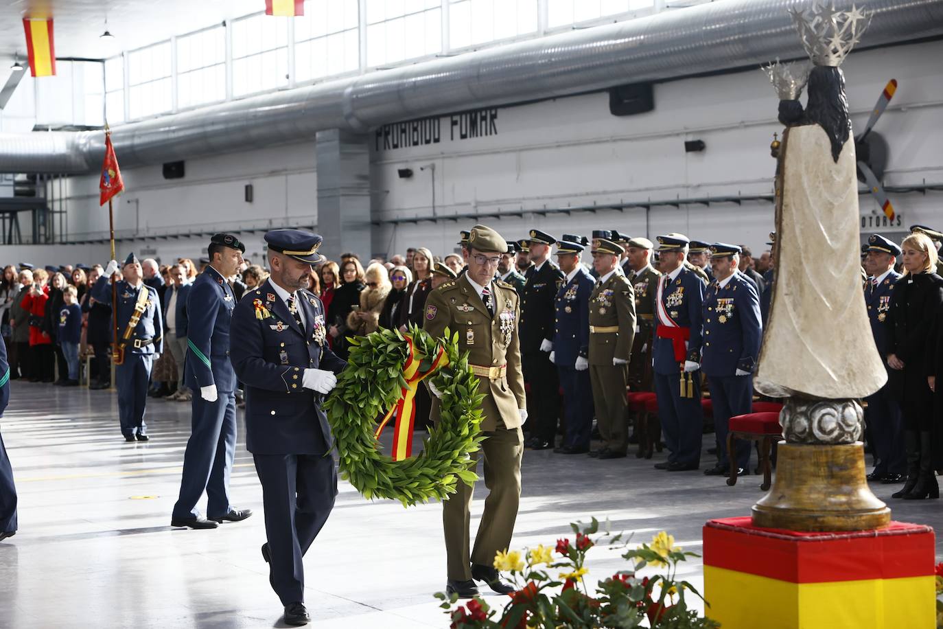 Elogio al «servicio callado y sacrificado» en la fiesta de la Patrona de la Aviación en Matacán