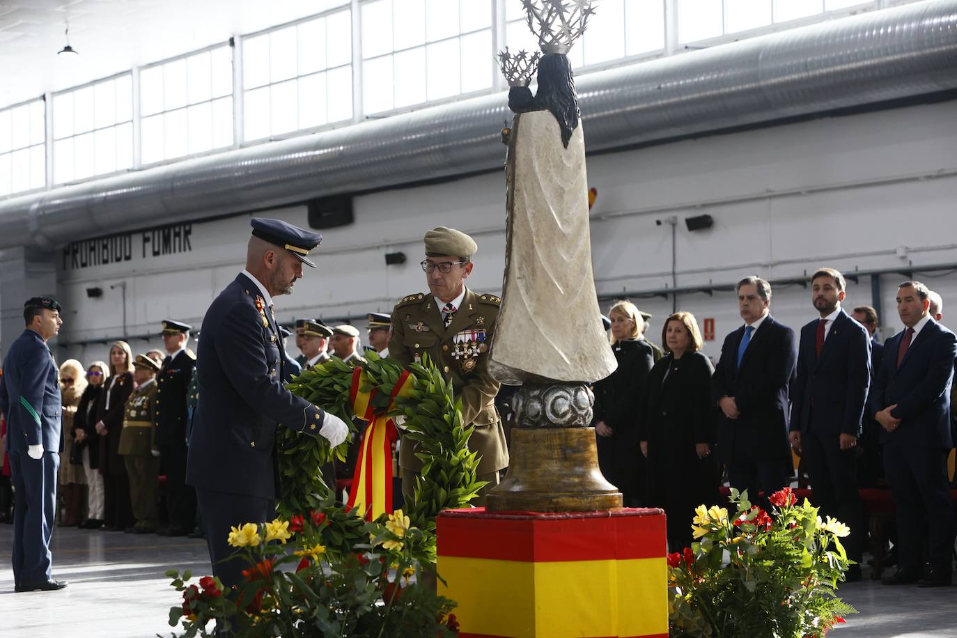 Elogio al «servicio callado y sacrificado» en la fiesta de la Patrona de la Aviación en Matacán