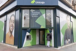 Una de las oficinas de Unicaja.