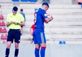 Iván Breñé después de materializar el tanto de la victoria en el último partido.