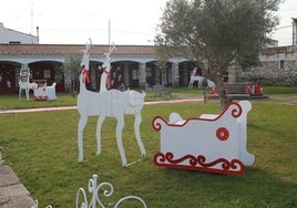 Decoración en el Arrabal de San Sebastián, una de las zonas más llamativas