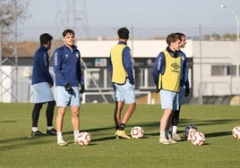 Entrenamiento del Salamanca UDS hace unos días.