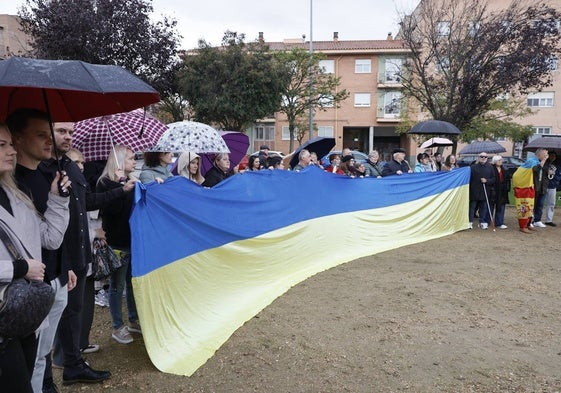 Un reciente acto de apoyo a los ucranianos.