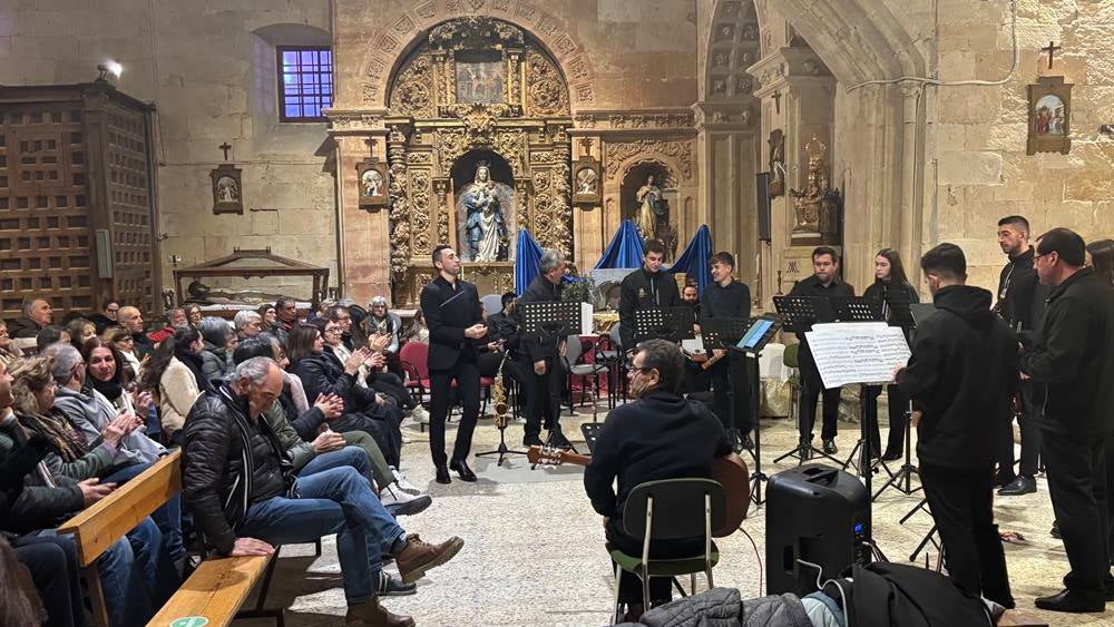 Brillante concierto de Navidad en la iglesia de Villoria