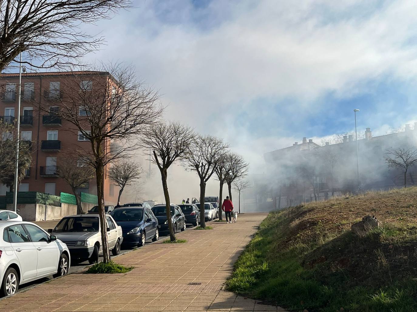 Una abundante humareda alarma a los vecinos de Los Alcaldes