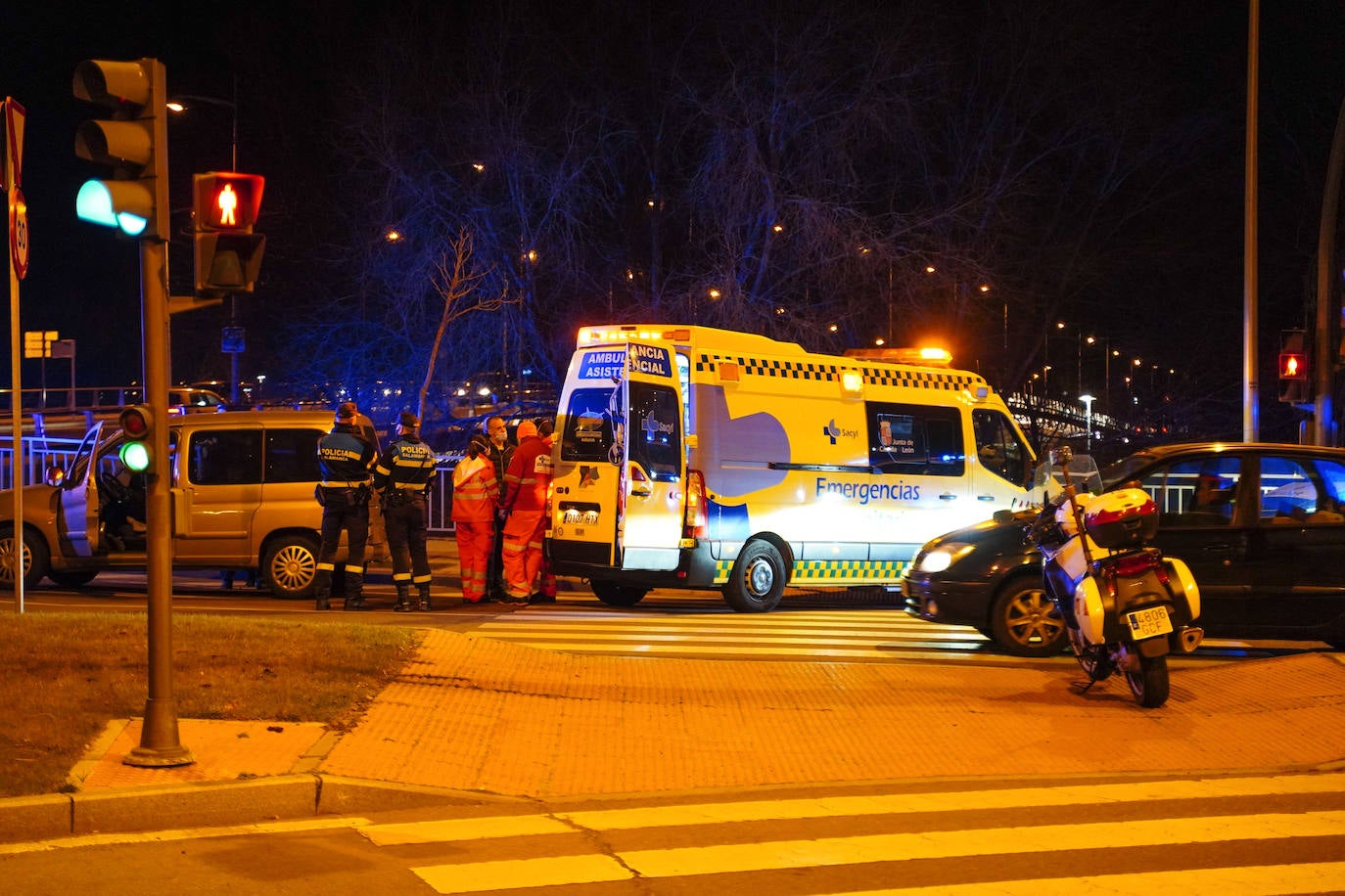 Una ambulancia de Sacyl en Salamanca.