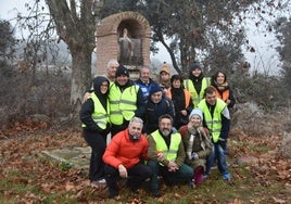 Los participantes de la última peregrinación del año en honor a Santa Teresa.