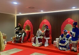 Melchor, Gaspar y Baltasar, en el Hospital de Salamanca.