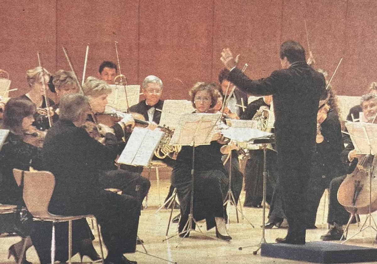 Imagen del concierto de la Orquesta Sinfónica de Moscú, celebrado en el año 2000.