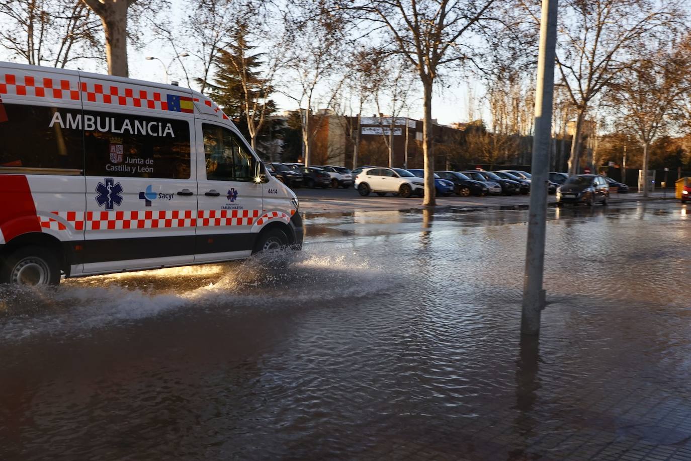 Así ha quedado la avenida de San Agustín tras el reventón