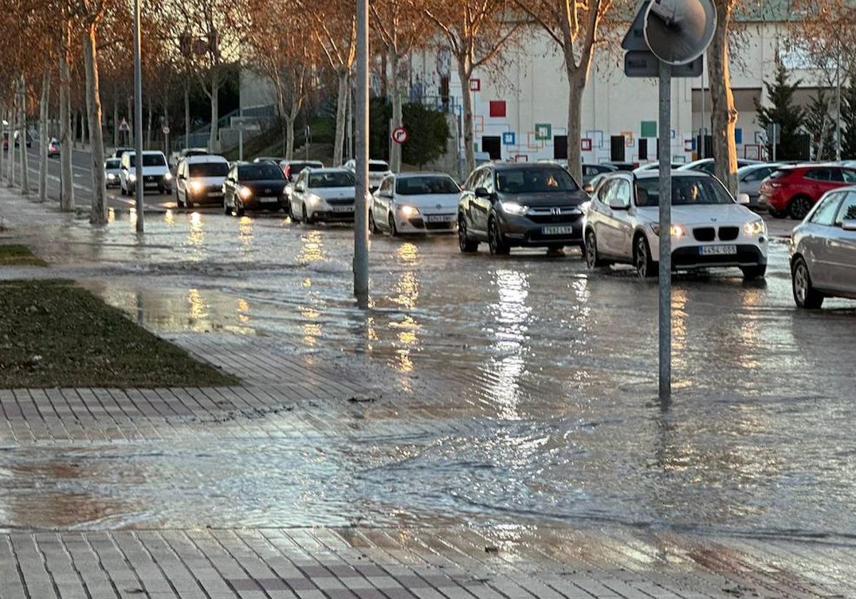 La calle de San Agustín esta mañana en torno a las 9:00