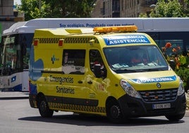 Rescatan a un ciclista herido en un circuito de difícil acceso en Cabrerizos