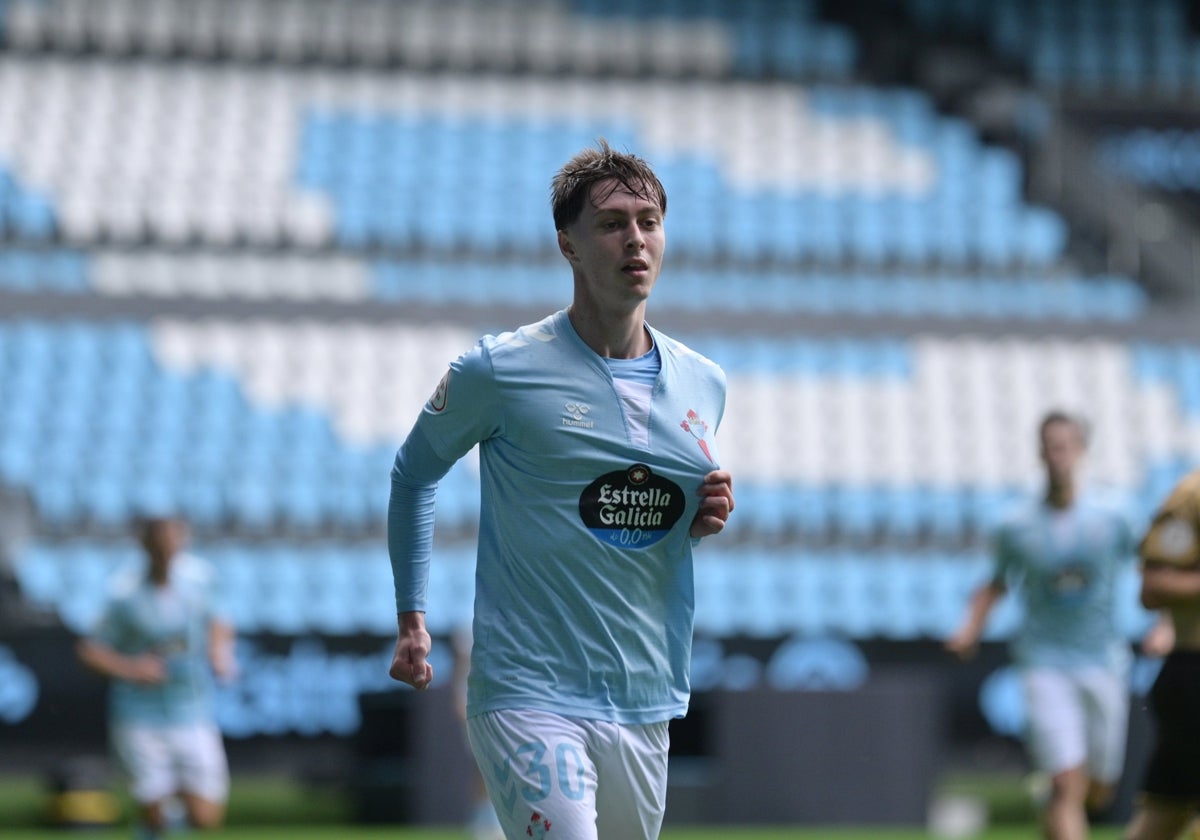 Óscar Marcos, uno de los jugadores más en forma del Celta Fortuna.