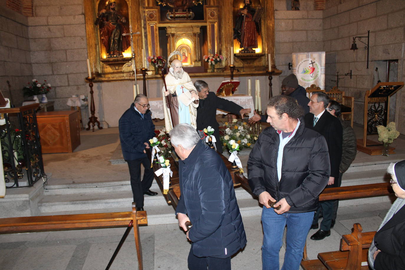 San Antón celebra su día de fiesta en Puerto de Béjar