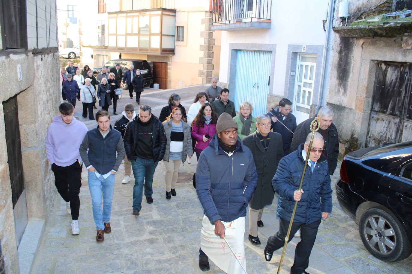 San Antón celebra su día de fiesta en Puerto de Béjar