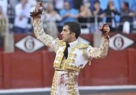 Javier Castaño, en una tarde de triunfo en La Glorieta.