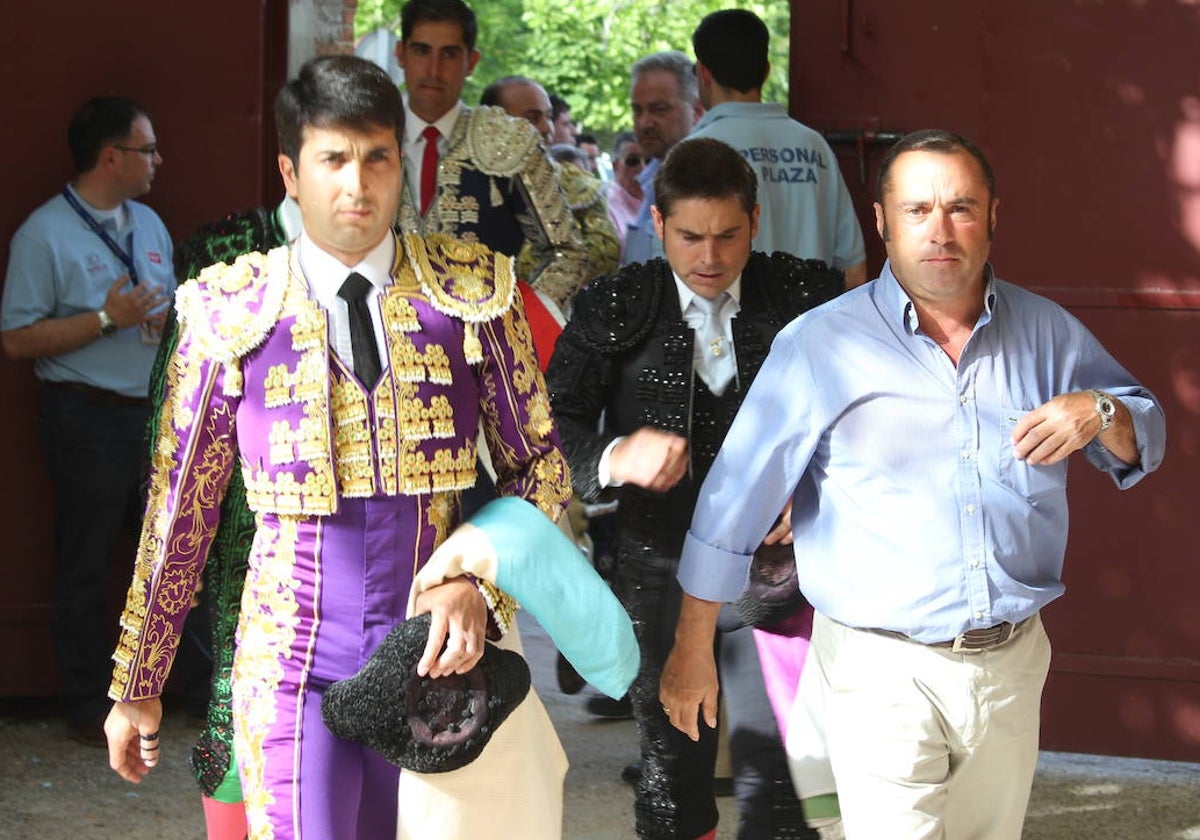 Javier Castaño, a su llegada al coso de Las Ventas