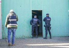 Un momento del registro en el Polígono del Montalvo II.