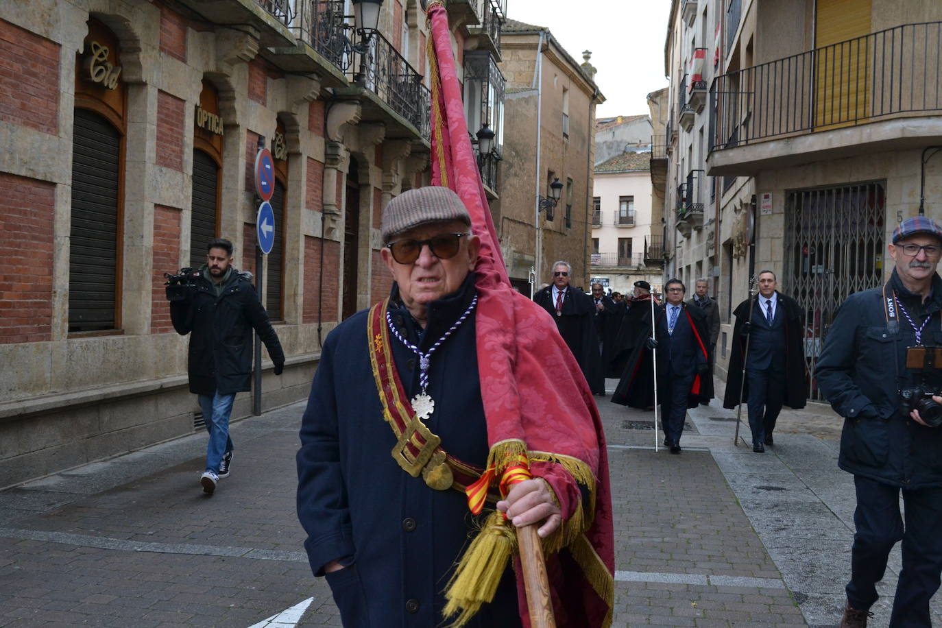 Populosa procesión del patrón de Ciudad Rodrigo